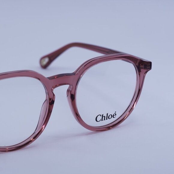 Chloe CH0012O 006 Eyeglasses Pink 50mm Square Frame